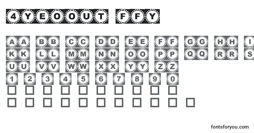 characters of 4yeoout ffy font, letter of 4yeoout ffy font, alphabet of  4yeoout ffy font